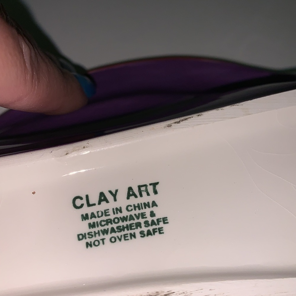 Clay art flip flop serving dish decor - Picture 6 of 8